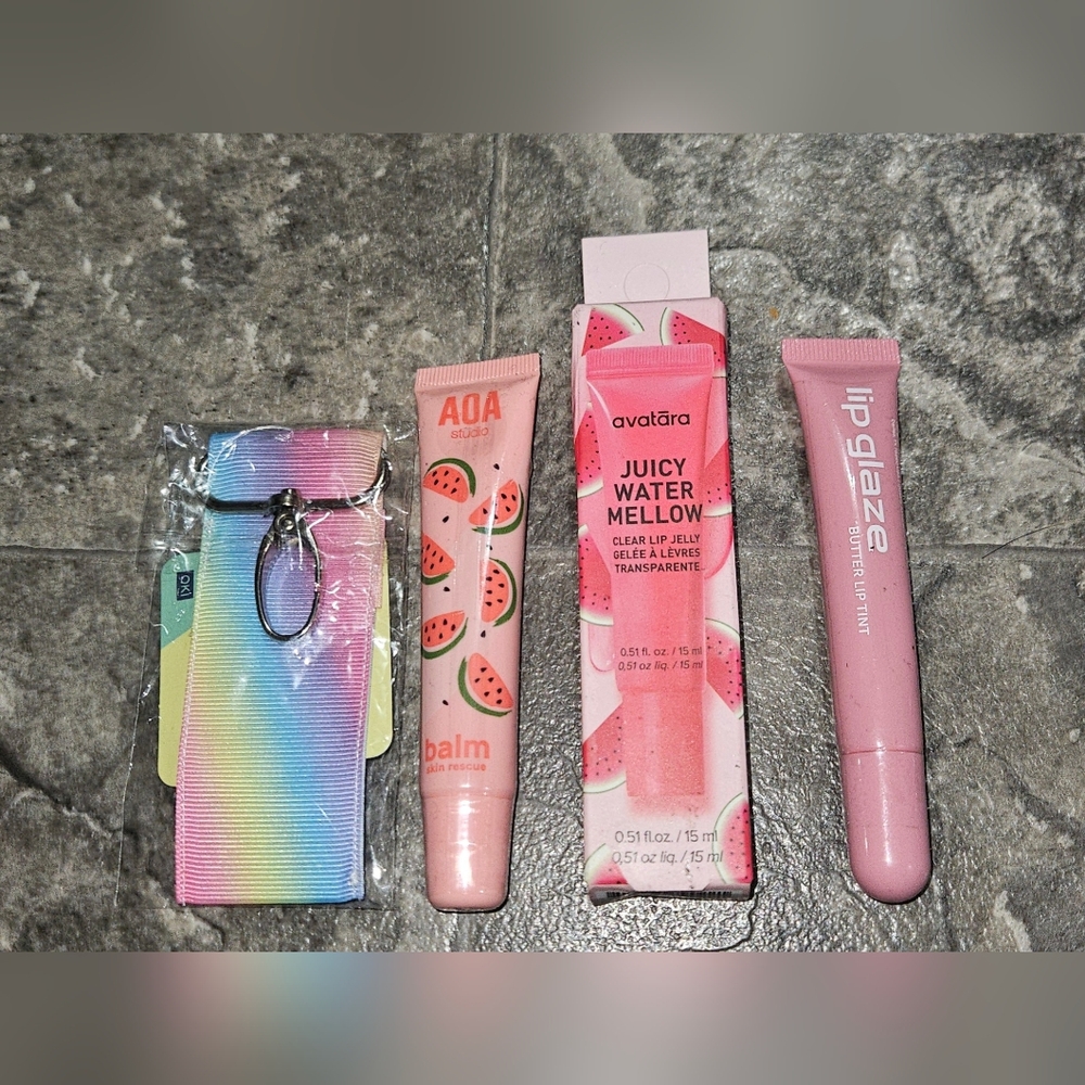 Lip Jelly, Lip Balm Skin Rescue, Lip Glaze Butter Lip Tint + Lip Gloss Holder
